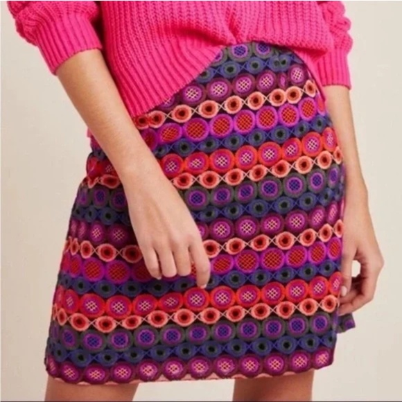 Hutch Dresses & Skirts - Anthropologie Hutch Skirt Retro Geo Print Hutch Mini Skirt Anthropologie Purple
